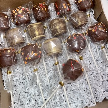 Dough By Miss Lilly - Chocolate Chip Cookie Dough Pops made with edible/egg-free cookie dough - Desserts Near Me Dough By Miss Lilly - Chocolate Chip Cookie Dough Pops made with edible/egg-free cookie dough - Desserts Near Me