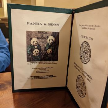 Panda & Sons - Cocktail Bars Near Me - Edinburgh, EDH Panda & Sons - Cocktail Bars Near Me - Edinburgh, EDH