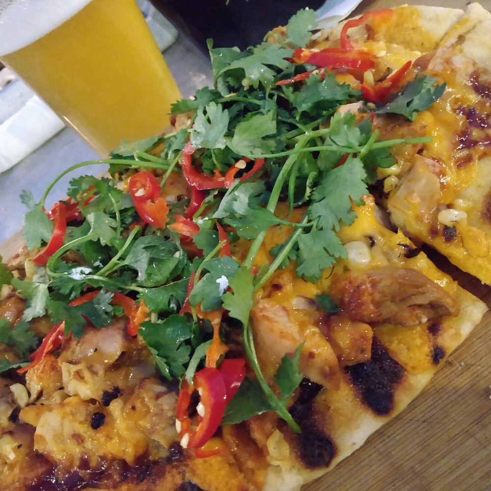 Mammoth Brewing - Bbq chix flat bread - Breweries Near Me - Mammoth Lakes, California Mammoth Brewing - Bbq chix flat bread - Breweries Near Me - Mammoth Lakes, California