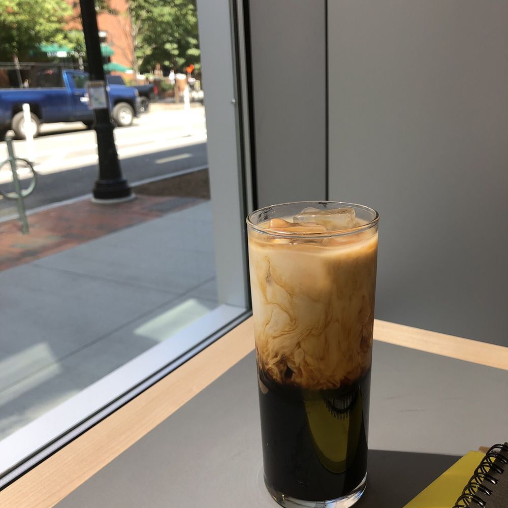 12 oz. New Orleans iced coffee with almond milk / August 2019 12 oz. New Orleans iced coffee with almond milk / August 2019