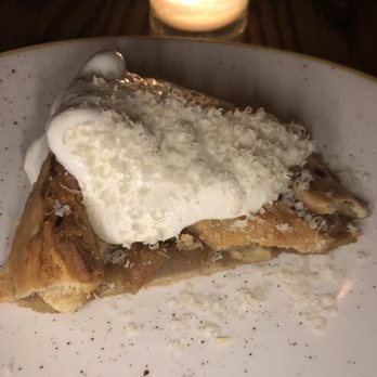 Pub & Kitchen - Lukewarm Apple pie. It was regular and the whipped cream was melted. Could've done without it tbh. - Pubs Near Me - Philadelphia, Pennsylvania Pub & Kitchen - Lukewarm Apple pie. It was regular and the whipped cream was melted. Could've done without it tbh. - Pubs Near Me - Philadelphia, Pennsylvania