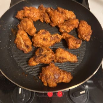 Brann's Steakhouse & Grille - Fixing mushy, watery chicken wings.  Were these retrieved from the Grand by EMS? - Steakhouses Near Me - Grand Rapids, Michigan