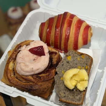 Butter - Guava Croissant (~$6), Strawberry Cinnamon Roll (~$9), Masa Azul (~$6) - Bakeries Near Me - Jersey City, New Jersey Butter - Guava Croissant (~$6), Strawberry Cinnamon Roll (~$9), Masa Azul (~$6) - Bakeries Near Me - Jersey City, New Jersey