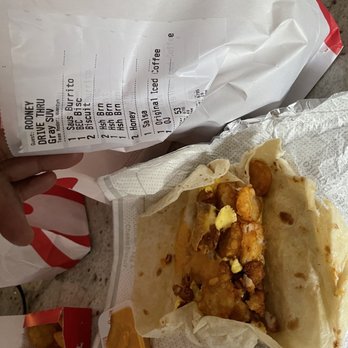 Chick-fil-A - Chicken Hash Brown Scramble Burrito - Fast Food Near Me - West Palm Beach, Florida Chick-fil-A - Chicken Hash Brown Scramble Burrito - Fast Food Near Me - West Palm Beach, Florida