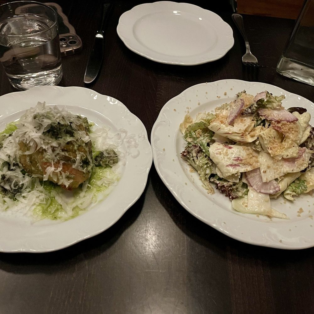 My Loup - Green garlic Escar-roll and winter (horseradish) salad - American Near Me - Philadelphia, Pennsylvania My Loup - Green garlic Escar-roll and winter (horseradish) salad - American Near Me - Philadelphia, Pennsylvania