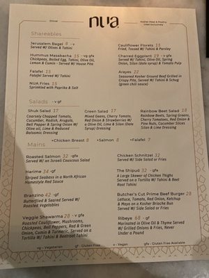 Menu photo 8 Nua Beverly Hills, CA Menu photo 8 Nua Beverly Hills, CA