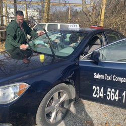 Salem Taxi Company - Getting the taxi sparkling with our best "employees in training". Family owned and operated