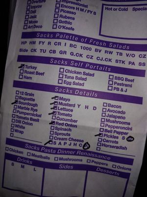 Menu photo 1 Sacks Sandwiches - Arcadia Phoenix, AZ
