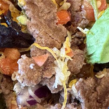 Woody's Roadhouse - Taco salad ??? They is more like a beef patty chopped into pieces no seasoning at all - Breakfast & Brunch Near Me - Colton, California Woody's Roadhouse - Taco salad ??? They is more like a beef patty chopped into pieces no seasoning at all - Breakfast & Brunch Near Me - Colton, California
