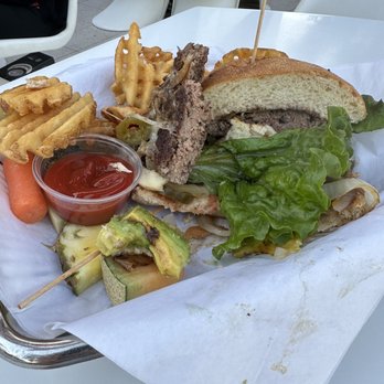 AZ88 - This is what is called a medium burger at AZ88 - American Near Me - Scottsdale, Arizona