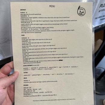 Sei Pizza Bar - Menu - Pizza Near Me - Los Angeles, California