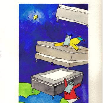 Kleinsleep - A painting a happy Carpe Diem Beds of Sweden customer made for Sleep Etc. Our customers are the best! - Mattresses Near Me - Norwalk, Connecticut Kleinsleep - A painting a happy Carpe Diem Beds of Sweden customer made for Sleep Etc. Our customers are the best! - Mattresses Near Me - Norwalk, Connecticut