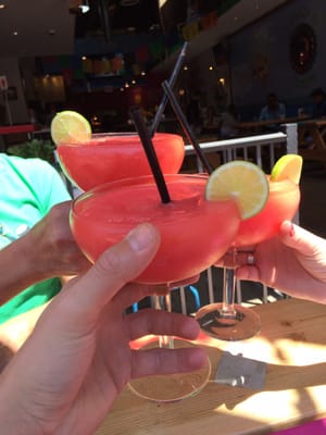 Photo of La Vecindad Neighborhood Tacos - San Diego, CA, US. Margaritas on the patio. Love this place.