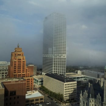 Blu - The view from Blu - of Gotham City (aka foggy Milwaukee) - Lounges Near Me - Milwaukee, Wisconsin