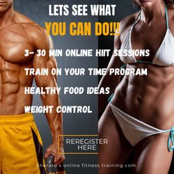 Sherard’s Online Fitness Training - Sign up today and make your fitness goals come true.