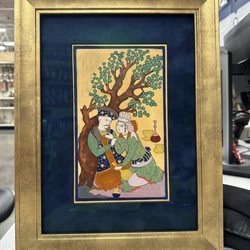 Michaels - Water color by Elizabeth Campbell, https://www.elizabeth-campbell.com/ , inspired by "Portrait of Shah Abbas and his Page "