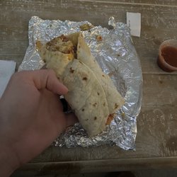 Juan's Burrito Express - Bacon, ham, bean, egg & cheese