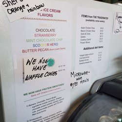 Jen's General Store - Ice cream menu