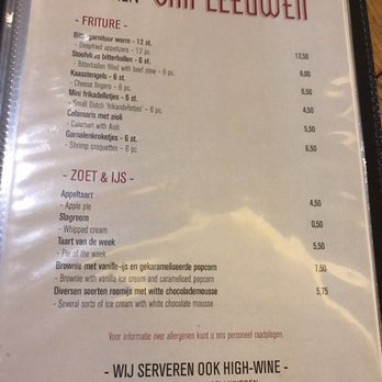 van Leeuwen - Menu - Mediterranean Near Me - Rotterdam, ZH