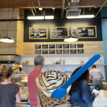 Wild Scoops - Favorite spin on a cone- their fired marshmallow topping! - Ice Cream & Frozen Yogurt Near Me - Anchorage, Alaska Wild Scoops - Favorite spin on a cone- their fired marshmallow topping! - Ice Cream & Frozen Yogurt Near Me - Anchorage, Alaska