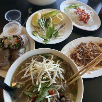 Moc Kitchen pho and grill - House special pho, beef summer rolls, pickled onions - Noodles Near Me - Santa Ana, California Moc Kitchen pho and grill - House special pho, beef summer rolls, pickled onions - Noodles Near Me - Santa Ana, California