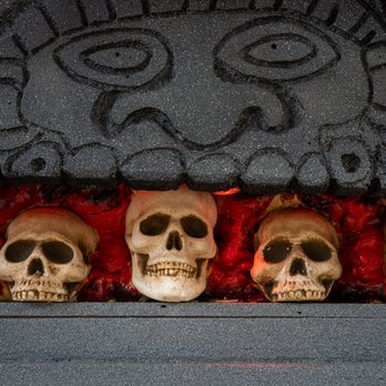 Marie's Tek Tec - a row of skulls - Lounges Near Me - Long Beach, California Marie's Tek Tec - a row of skulls - Lounges Near Me - Long Beach, California