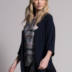 Picadilly - Notched-open-front-jacket-with-pockets