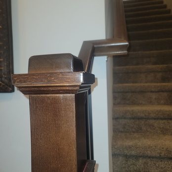 Mantonya Handyman Services - a staircase with a handrail - Handyman Near Me Mantonya Handyman Services - a staircase with a handrail - Handyman Near Me