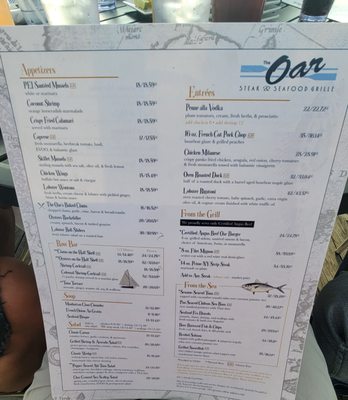 Menu photo 1 The Oar Steak & Seafood Grille Patchogue, NY