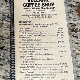 Interior: menu
