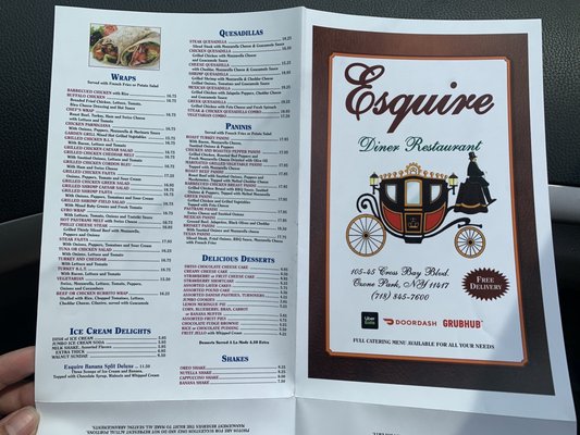 Menu photo 2 Esquire Diner Ozone Park, NY