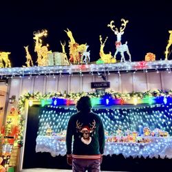 Kevin's Christmas Lights Extravaganza - Steve S, in front rocking that ugly Christmas sweater!