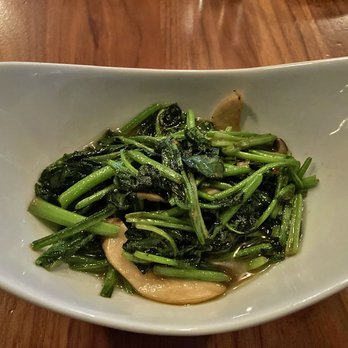 Lao Lao Bar - Stir-fried water spinach & oyster mushrooms (on the special featured menu) - Laotian Near Me - Toronto, Ontario Lao Lao Bar - Stir-fried water spinach & oyster mushrooms (on the special featured menu) - Laotian Near Me - Toronto, Ontario