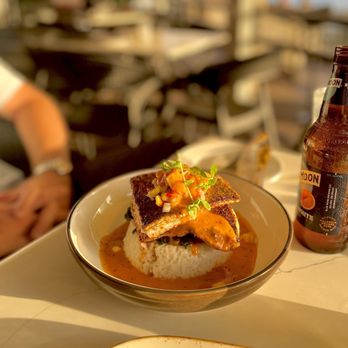 The George on the Riverwalk - Sea bass with curry coconut sauce, AMAZING - Seafood Near Me - Wilmington, North Carolina The George on the Riverwalk - Sea bass with curry coconut sauce, AMAZING - Seafood Near Me - Wilmington, North Carolina