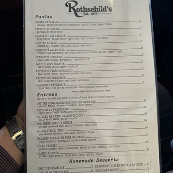 Rothschild's - Menu #2 (May 2026) - Italian Near Me - Corona Del Mar, California Rothschild's - Menu #2 (May 2026) - Italian Near Me - Corona Del Mar, California