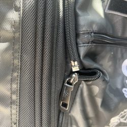 New zipper attached with the bag material bunching which was not the case when the bags was first purchased