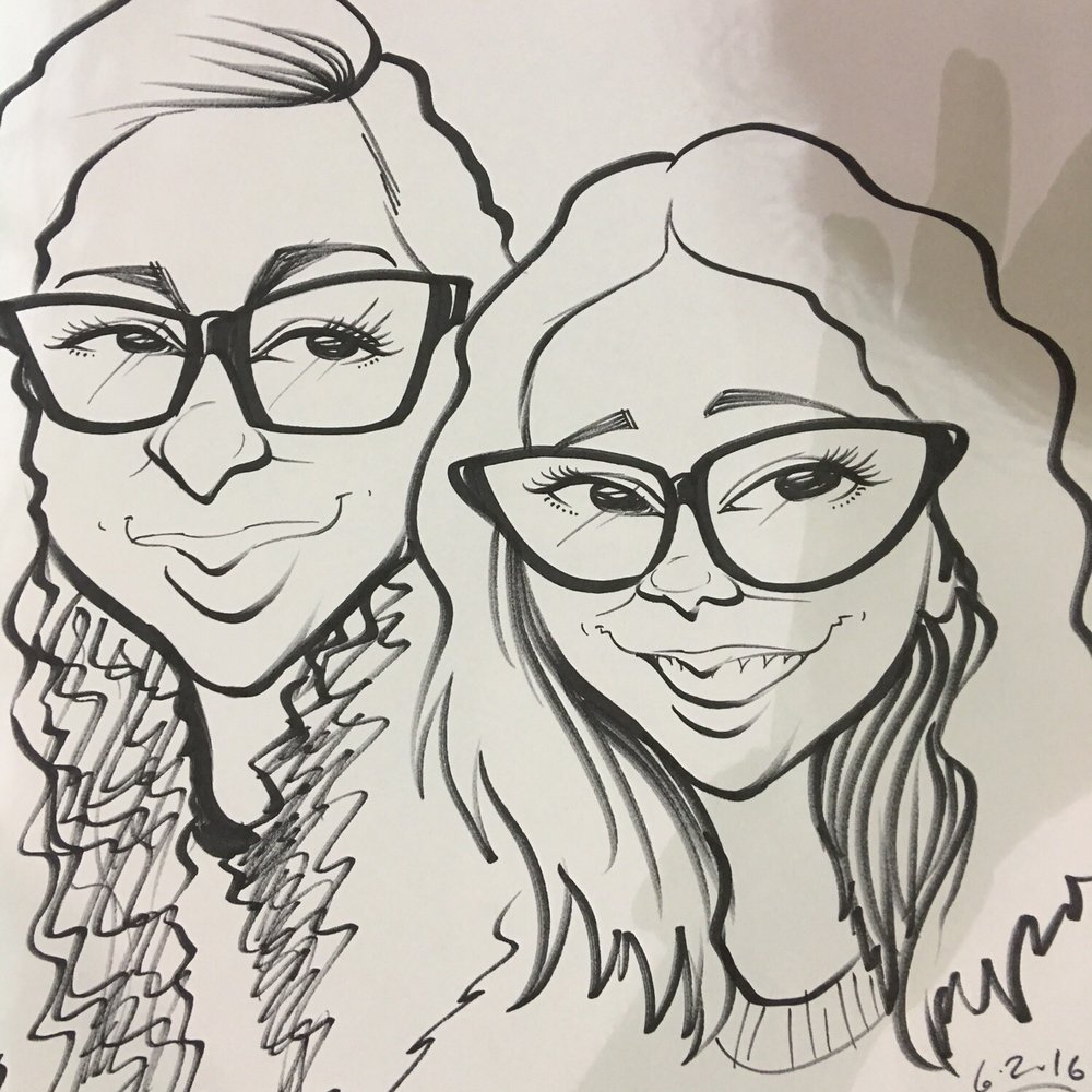 Caricatures By Cameron Canales - Some samples from our event - Caricatures Near Me - Oceanside, California