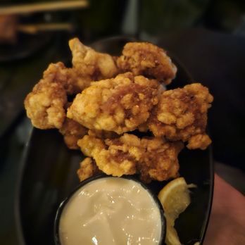TORI TORI - Chicken Karaage. I liked the outer crispiness paired with a more tender meat inside. Flavor wise, though, not memorable - Cocktail Bars Near Me - Orlando, Florida TORI TORI - Chicken Karaage. I liked the outer crispiness paired with a more tender meat inside. Flavor wise, though, not memorable - Cocktail Bars Near Me - Orlando, Florida