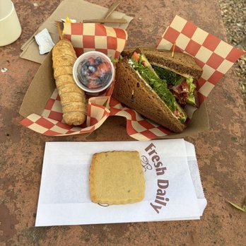 The Trails - Snakedog Avocado Sandwich Lavendar Shortbread - Cafes Near Me - Los Angeles, California
