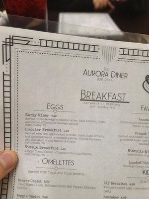 Menu photo 3 The Aurora Diner Aurora, IN Menu photo 3 The Aurora Diner Aurora, IN