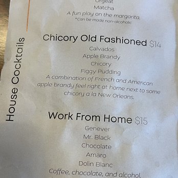 Perfusion Bar - Menu # 1 - Cocktail Bars Near Me - Newtown, Connecticut