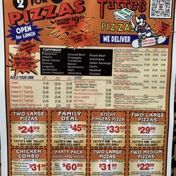 Fatte's Pizza of Simi Valley - Coupons / menu