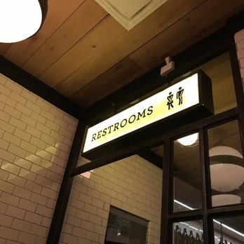 The Smith - Funny restrooms sign - New American Near Me - New York, New York The Smith - Funny restrooms sign - New American Near Me - New York, New York