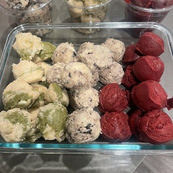 Jenny's Sugar Shack - Matcha, Oreo, and Red Velvet cookie dough - Desserts Near Me