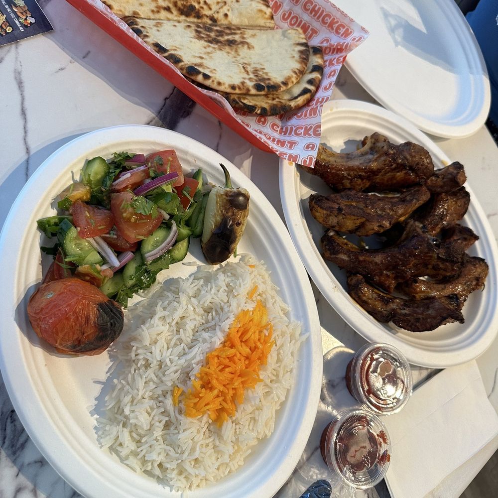 Sylmar Kebab House - Pork Ribs plate ($17)and we added extra 4 pcs of pork robs for $10 - Barbeque Near Me - Sylmar,, California Sylmar Kebab House - Pork Ribs plate ($17)and we added extra 4 pcs of pork robs for $10 - Barbeque Near Me - Sylmar,, California