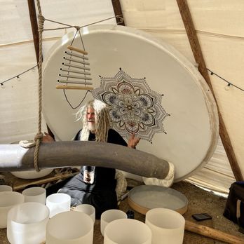 Kyle Martin's Joshua Tree Sound Baths - Inside the Teepee - Meditation Centers Near Me - Morongo Valley, California Kyle Martin's Joshua Tree Sound Baths - Inside the Teepee - Meditation Centers Near Me - Morongo Valley, California