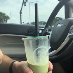 Spring Tea - Matcha Milk Tea with Boba