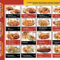 Coq-O-Bec Rotisserie - Menu