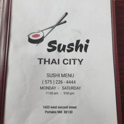 Menu as of May 2024