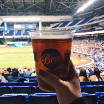 Miami Marlins - Enjoying a beer at the stadium - Professional Sports Teams Near Me - Miami, Florida Miami Marlins - Enjoying a beer at the stadium - Professional Sports Teams Near Me - Miami, Florida